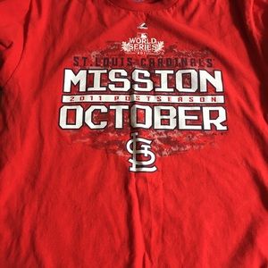 STL Cardinals post season t-shirt size Large